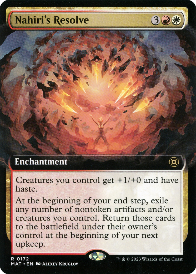 Nahiri's Resolve (Extended Art) [March of the Machine: The Aftermath] Foil