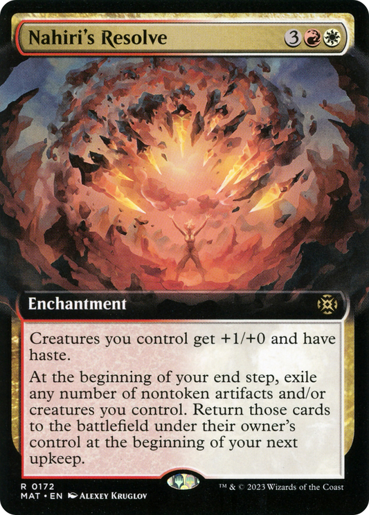 Nahiri's Resolve (Extended Art) [March of the Machine: The Aftermath] Foil
