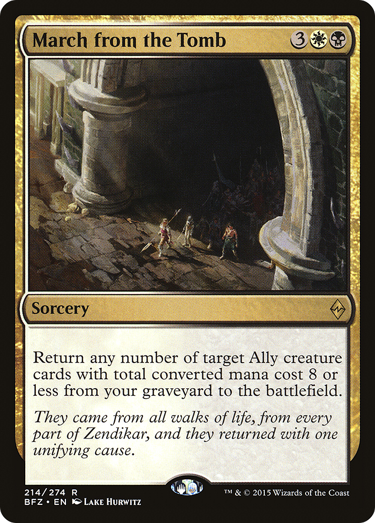 March from the Tomb (214) Foil - Battle for Zendikar