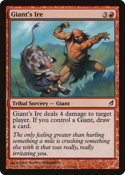 Giant's Ire [Lorwyn] Foil