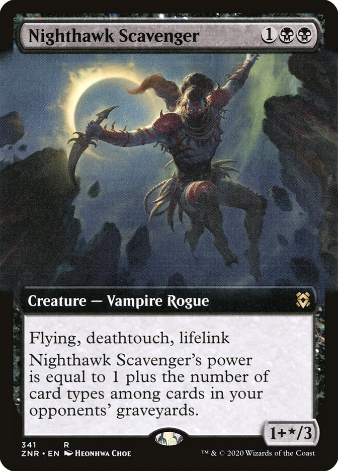 Nighthawk Scavenger (Extended Art) [Zendikar Rising] | Silver Goblin