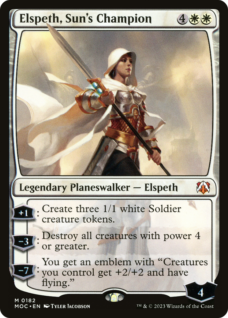 Elspeth, Sun's Champion [March of the Machine Commander] | Silver Goblin