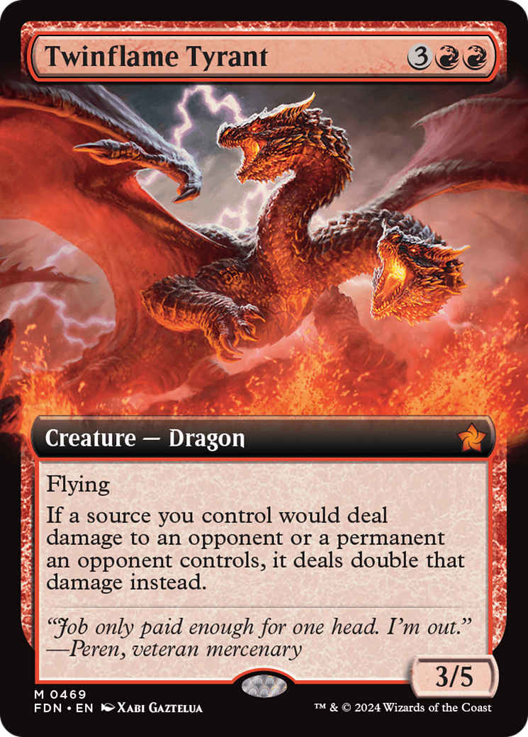 Twinflame Tyrant (Extended Art) [Foundations] Foil