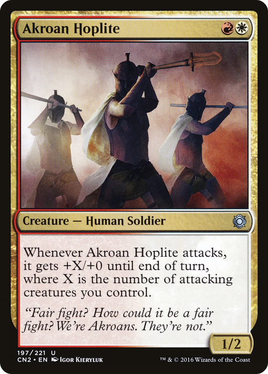 Akroan Hoplite [Conspiracy: Take the Crown] Foil