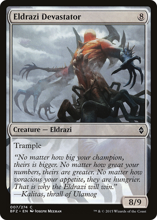 Eldrazi Devastator [Battle for Zendikar] Foil
