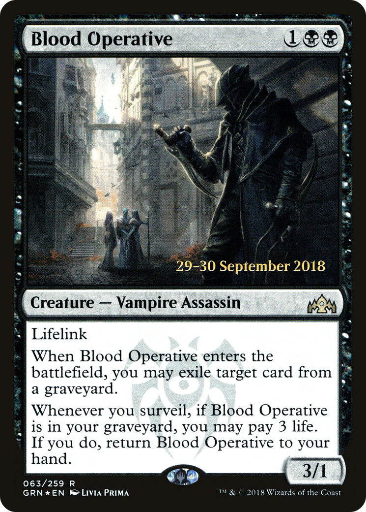 Blood Operative [Guilds of Ravnica Prerelease Promos] | Silver Goblin