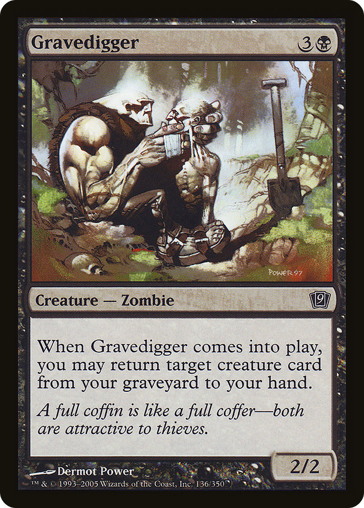 Gravedigger (136) Foil - Ninth Edition
