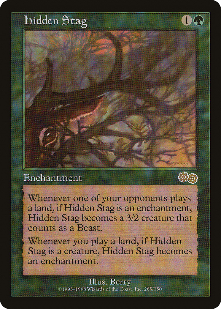 Hidden Stag [Urza's Saga] | Silver Goblin