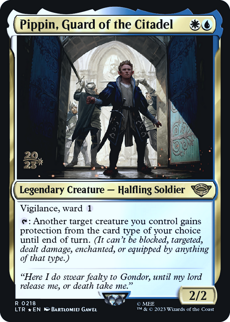 Pippin, Guard of the Citadel (218s) Foil - Tales of Middle-earth Promos