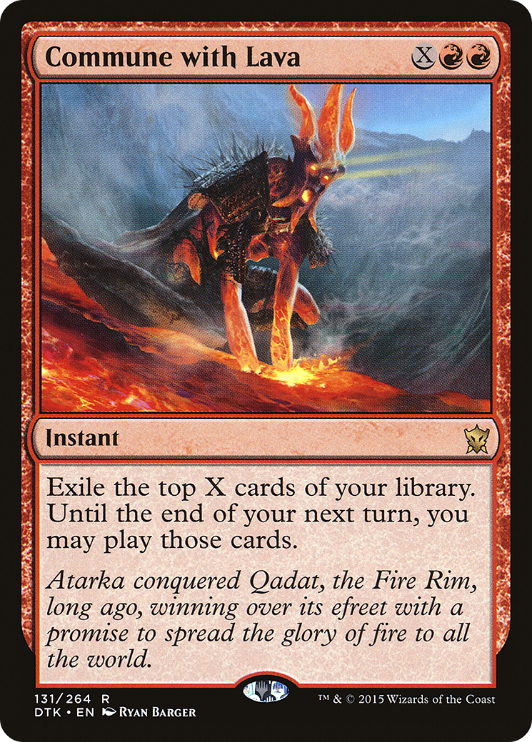 Commune with Lava [Dragons of Tarkir] Foil