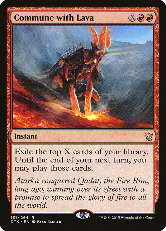 Commune with Lava [Dragons of Tarkir] Foil