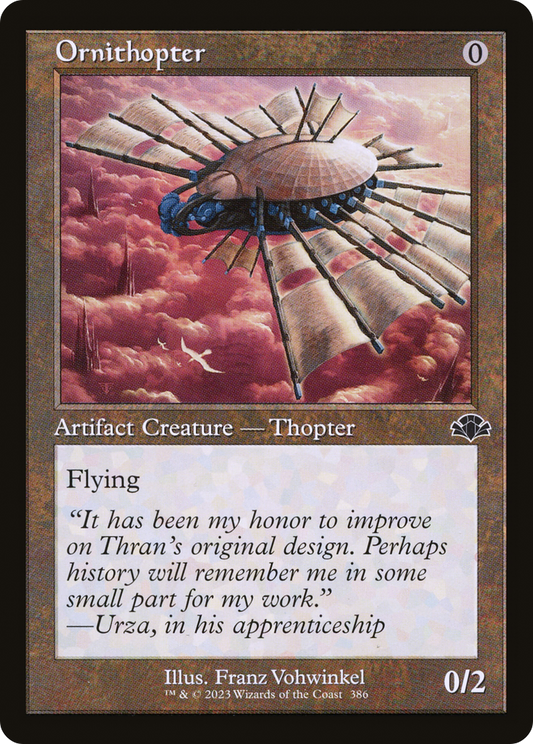 Ornithopter (Retro) [Dominaria Remastered] Foil