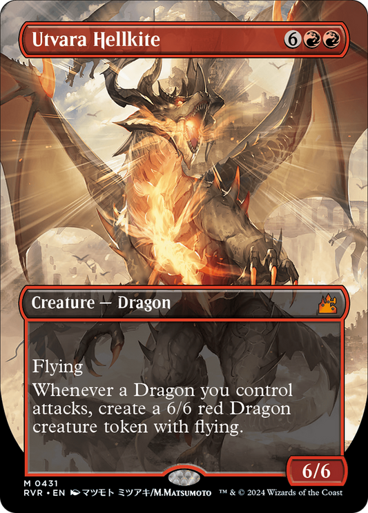 Utvara Hellkite (Anime Borderless) [Ravnica Remastered] Foil