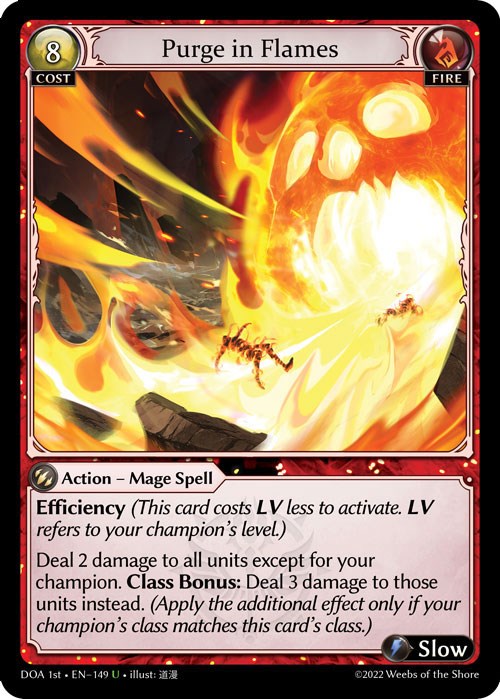 Purge in Flames (149) [Dawn of Ashes: 1st Edition] Foil