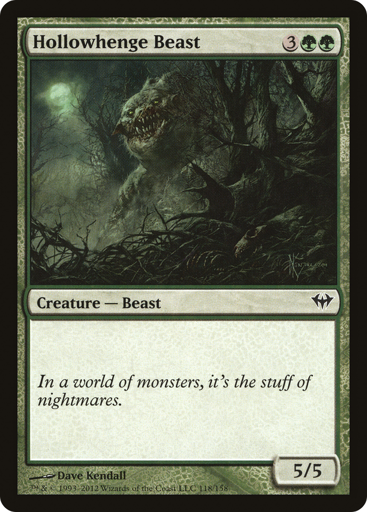 Hollowhenge Beast [Dark Ascension] Foil
