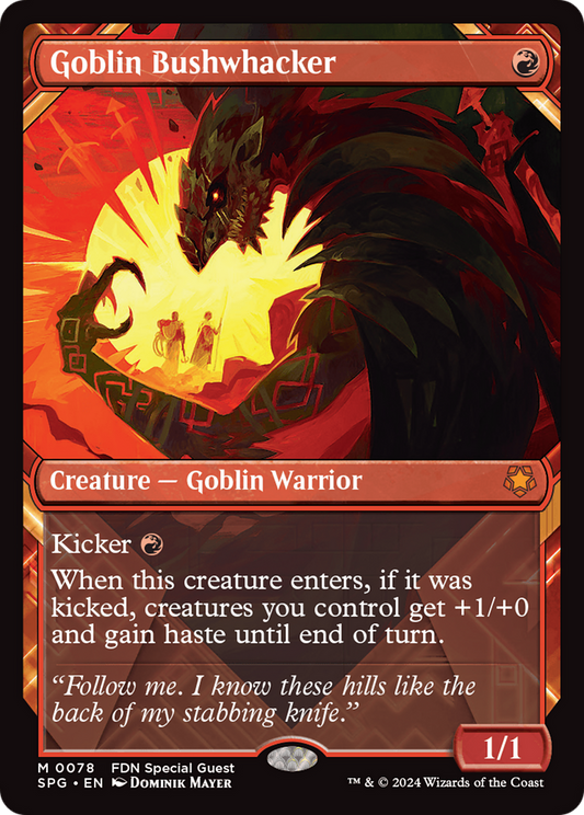 Goblin Bushwhacker (Showcase) [Foundations Special Guests] Foil