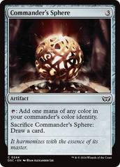 Commander's Sphere [Duskmourn: House of Horror Commander] | Silver Goblin