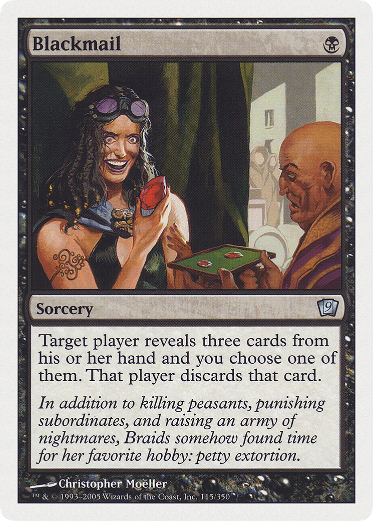 Blackmail (115) Foil - Ninth Edition