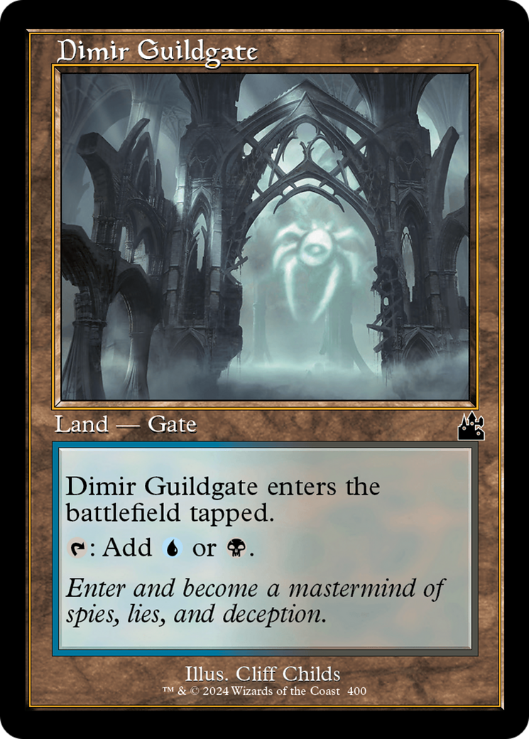 Dimir Guildgate (Retro Frame) [Ravnica Remastered] | Silver Goblin