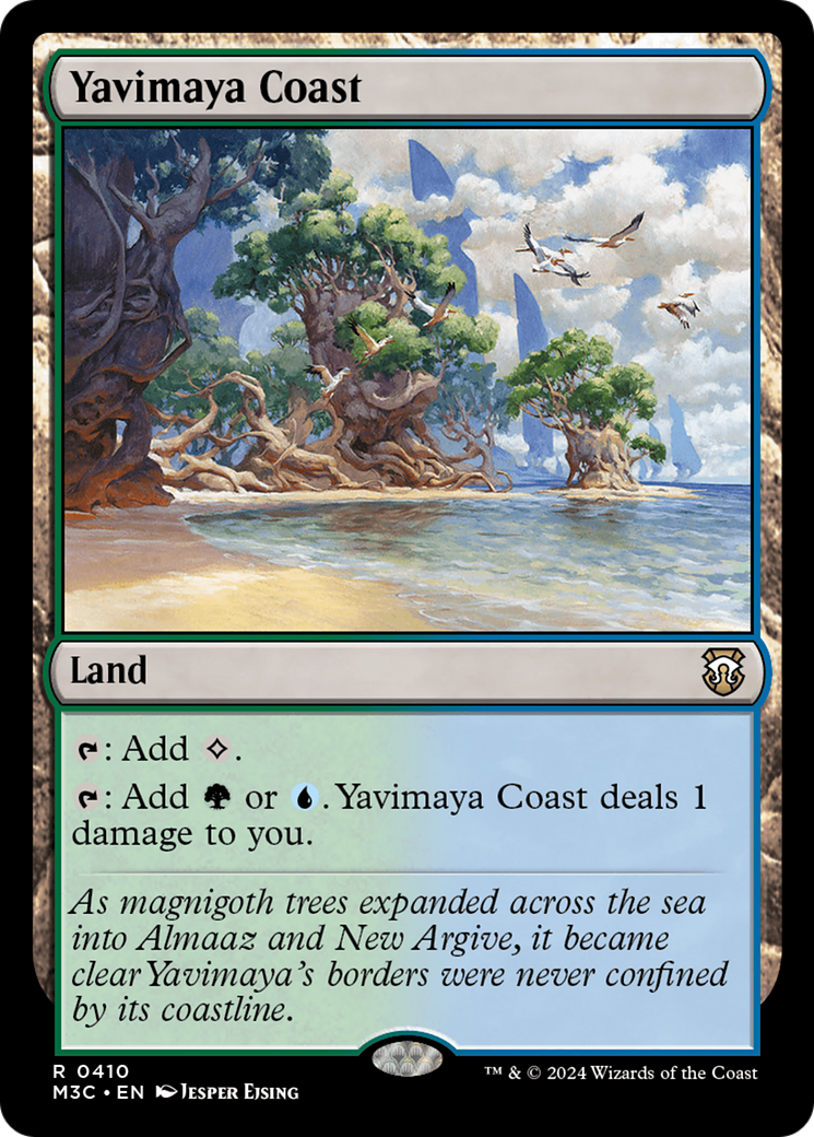 Yavimaya Coast (Ripple Foil) [Modern Horizons 3 Commander] | Silver Goblin