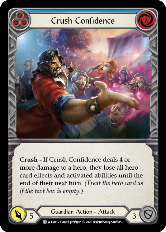 Crush Confidence (Blue) Unlimited Edition Rainbow Foil (WTR065) - Welcome to Rathe