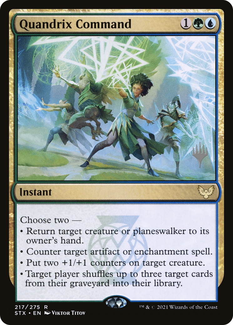 Quandrix Command (Promo Pack) [Strixhaven: School of Mages Promos] | Silver Goblin