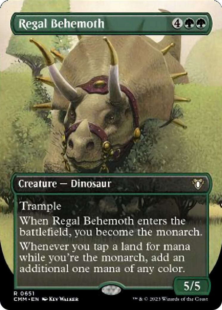 Regal Behemoth (Borderless Alternate Art) [Commander Masters] | Silver Goblin