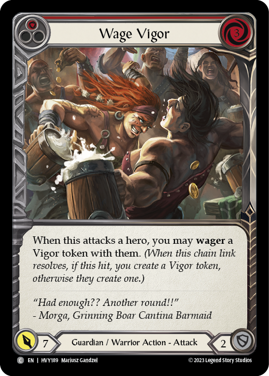Wage Vigor (Red) [HVY189] (Heavy Hitters) | Silver Goblin