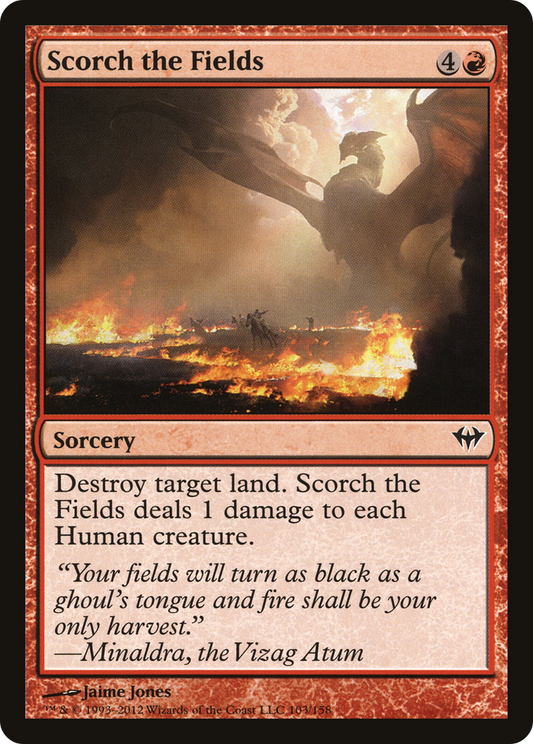 Scorch the Fields [Dark Ascension] Foil