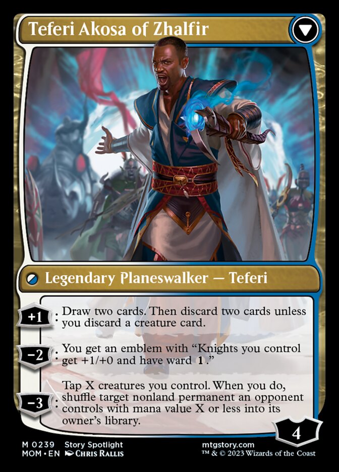 Invasion of New Phyrexia // Teferi Akosa of Zhalfir [March of the Machine] Foil