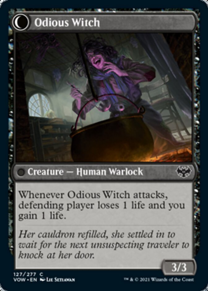 Ragged Recluse // Odious Witch [Innistrad: Crimson Vow] Foil