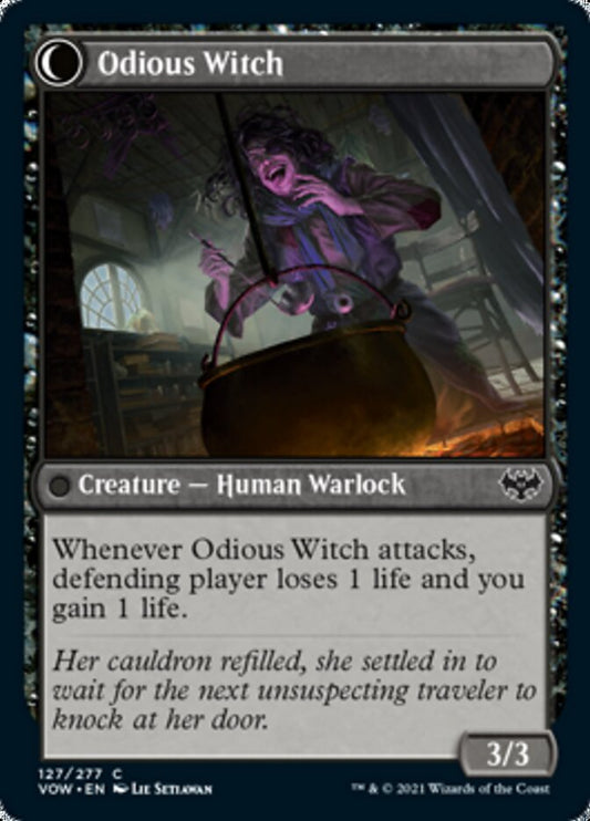 Ragged Recluse // Odious Witch [Innistrad: Crimson Vow] Foil