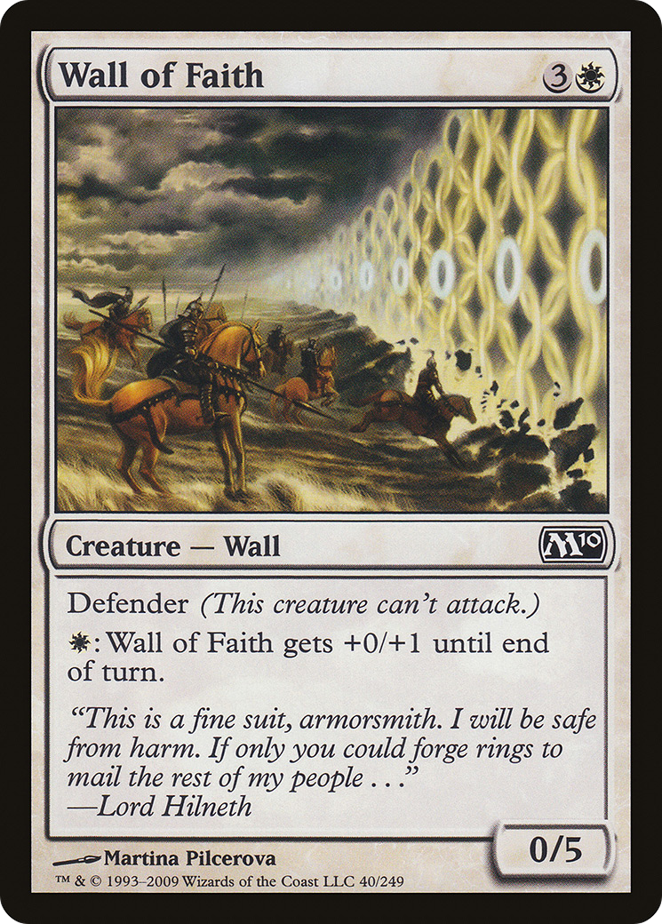 Wall of Faith [Magic 2010] Foil