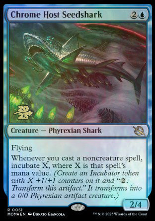 Chrome Host Seedshark [March of the Machine Prerelease Promos] | Silver Goblin