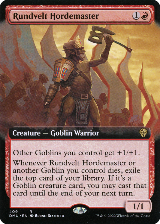 Rundvelt Hordemaster (Extended Art) [Dominaria United] Foil
