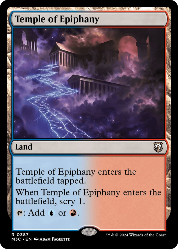 Temple of Epiphany (Ripple Foil) [Modern Horizons 3 Commander] | Silver Goblin