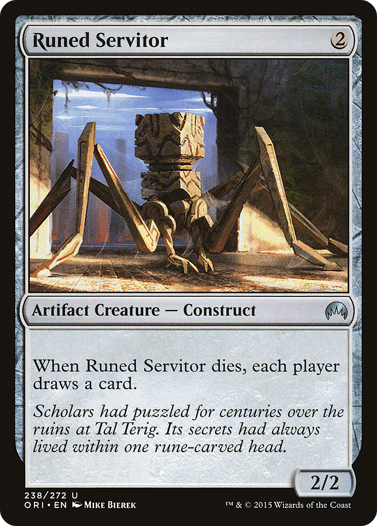 Runed Servitor (238) Foil - Magic Origins
