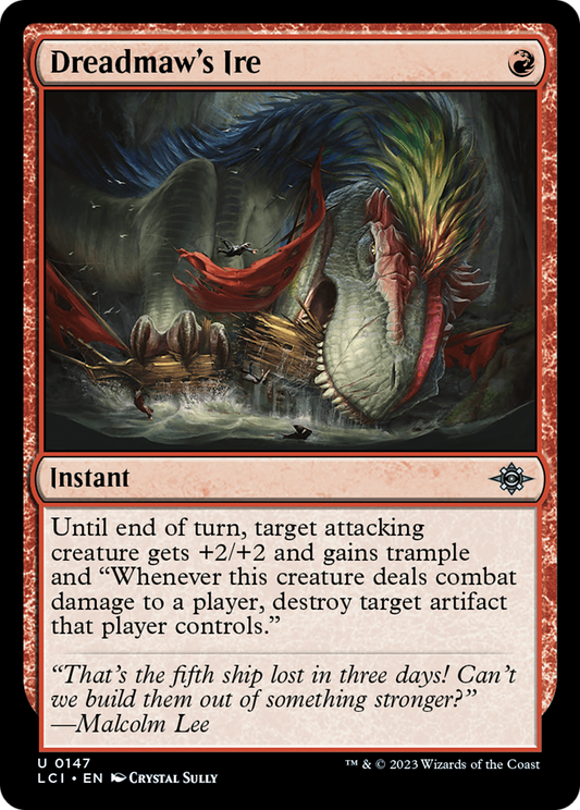 Dreadmaw's Ire [The Lost Caverns of Ixalan] Foil