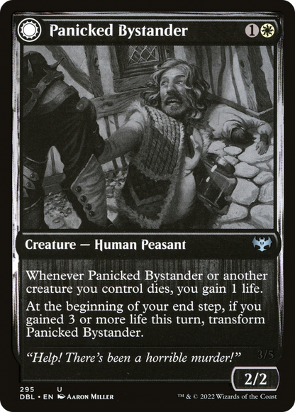 Panicked Bystander // Cackling Culprit [Innistrad: Double Feature] Foil