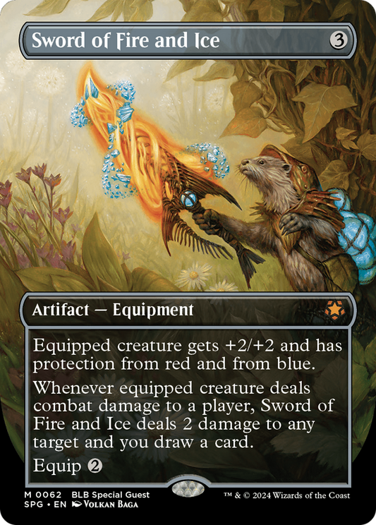 Sword of Fire and Ice (Borderless) [Bloomburrow Special Guests] Foil
