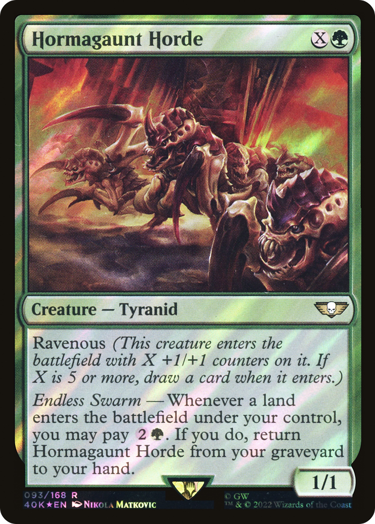 Hormagaunt Horde (093) Surge Foil - Warhammer 40,000 Commander