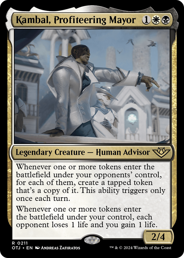 Kambal, Profiteering Mayor [Outlaws of Thunder Junction] | Silver Goblin