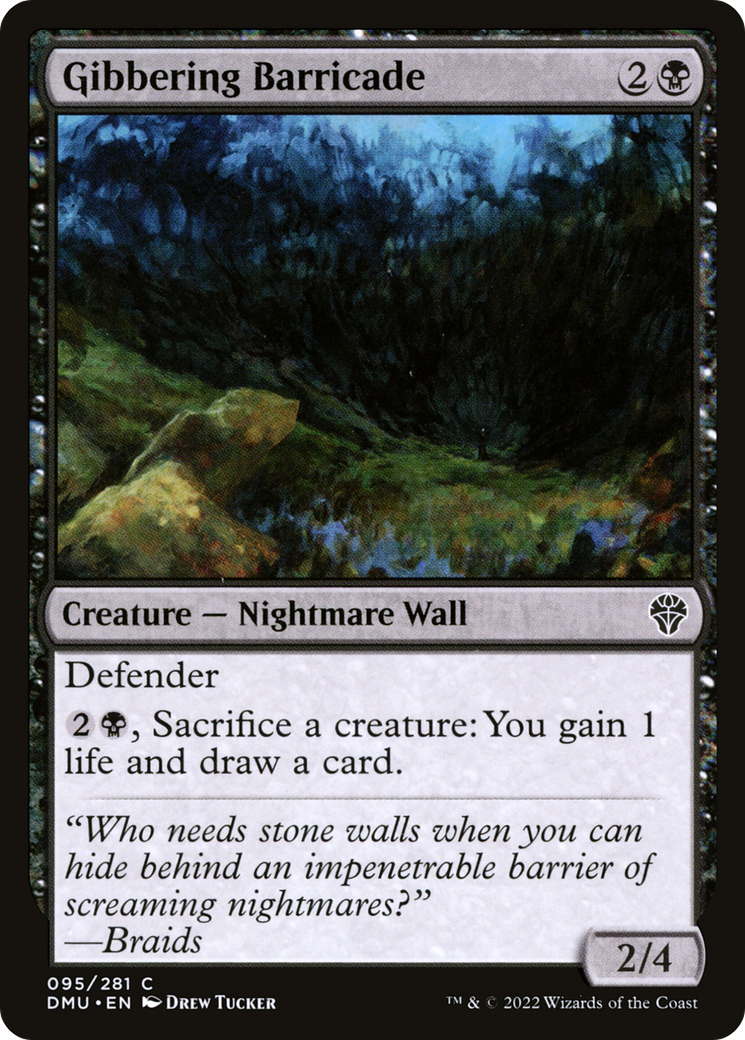 Gibbering Barricade [Dominaria United] Foil