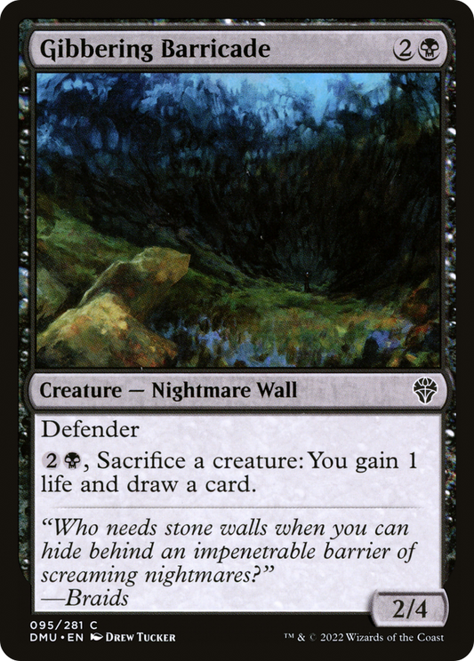 Gibbering Barricade [Dominaria United] Foil