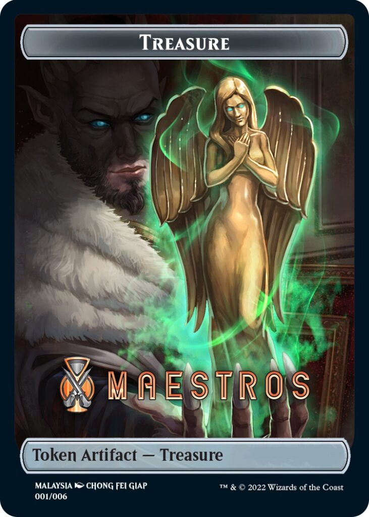 Treasure Token (Maestros) (Southeast Asia Artists) [Streets of New Capenna Tokens] | Silver Goblin