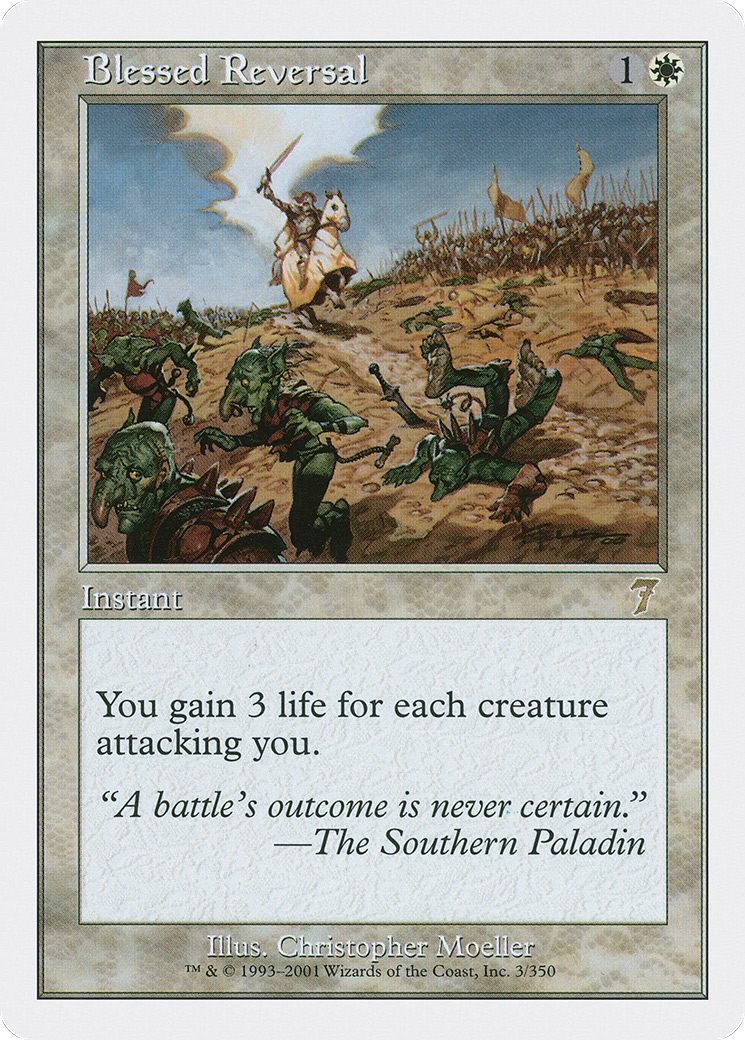 Blessed Reversal (003) Foil - Seventh Edition