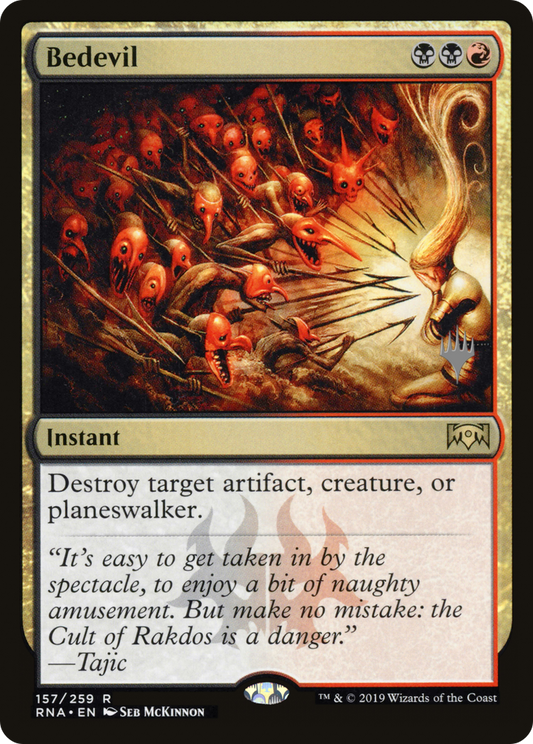 Bedevil (Promo Pack) [Ravnica Allegiance Promos] Foil