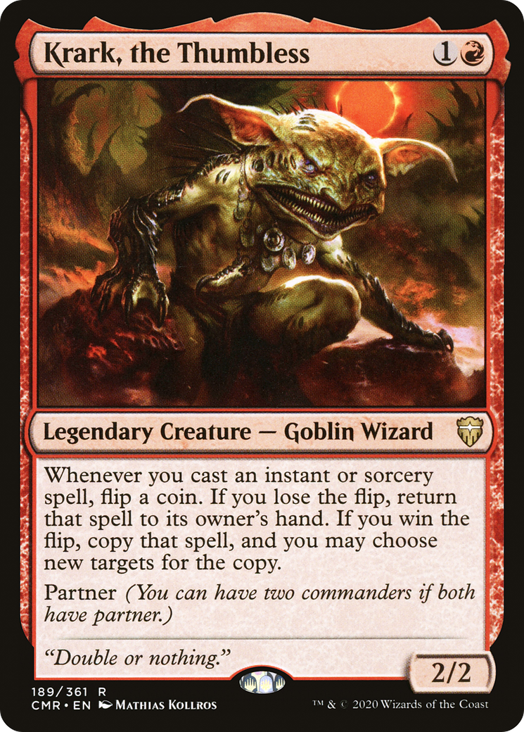 Krark, the Thumbless (189) Foil - Commander Legends
