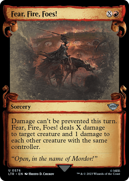 Fear, Fire, Foes! [The Lord of the Rings: Tales of Middle-Earth Showcase Scrolls] Foil