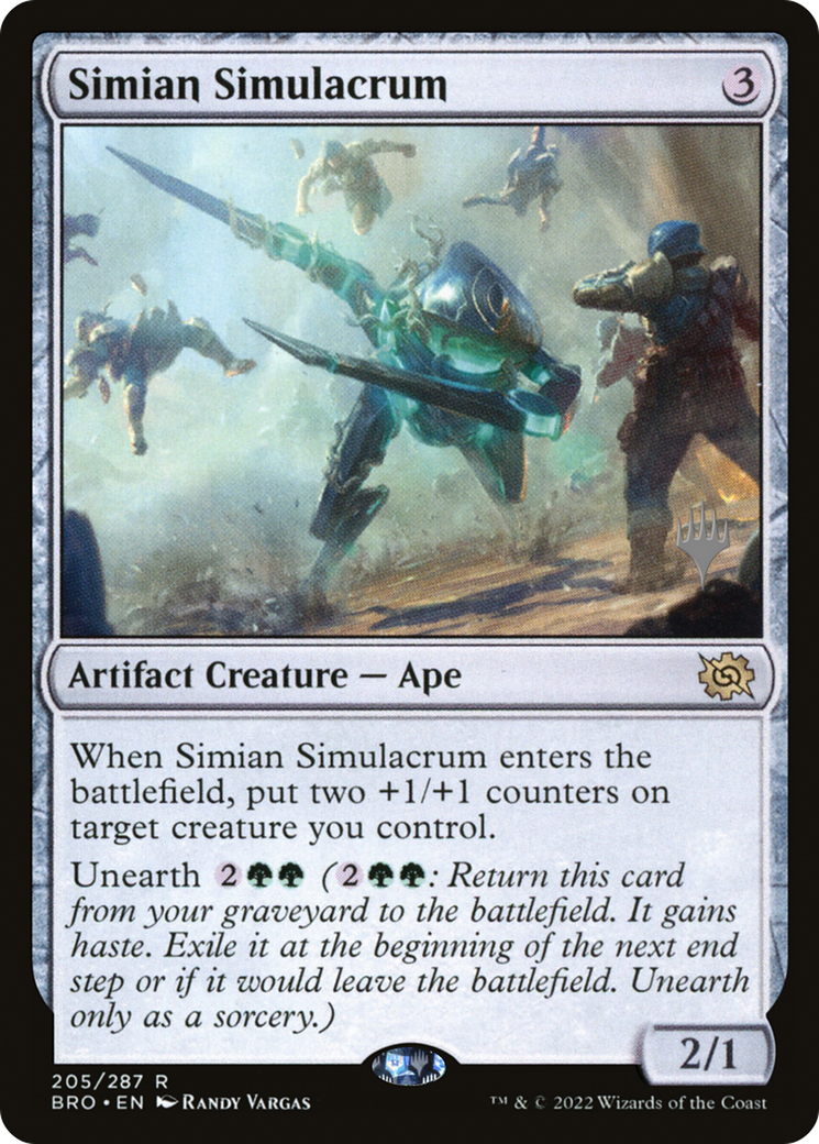 Simian Simulacrum (Promo Pack) [The Brothers' War Promos] Foil